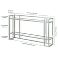 thumbnail image 7 of Evelyn&Zoe Uriel 52" Wide Rectangular Console Table, Silver, 7 of 7