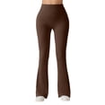 thumbnail image 3 of Stretch Pants for Women High Waisted Workout Yoga Pants Casual Bootcut Yoga Pants Leggings Women for Workout Running Athletic Activewear, 3 of 7