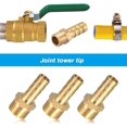thumbnail image 1 of Conector de acoplamiento de manguera de púas de latón Conector de boquilla de tubería de rosca macho para aire, agua, combustible, gas (4 piezas, dorado) ZefeiWu 8390606904331, 1 of 1