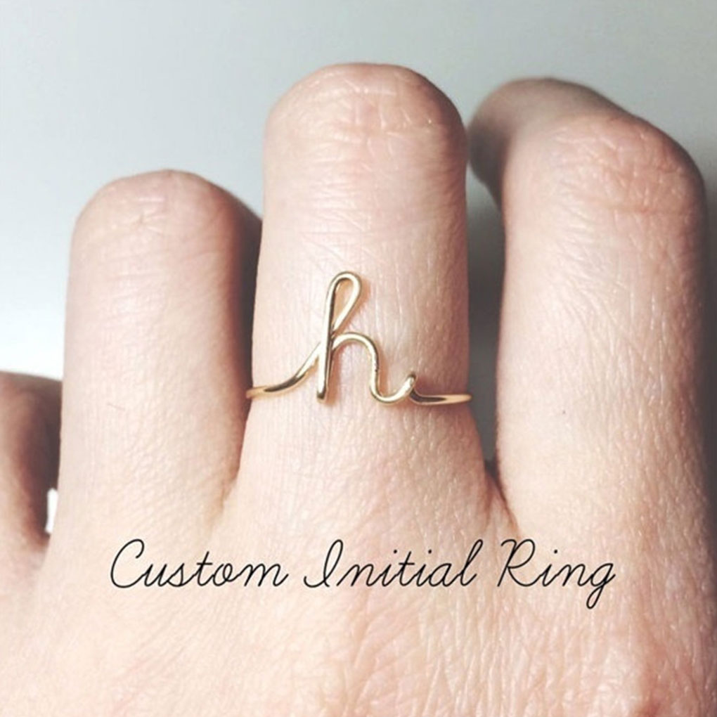 Couple Geometric Midi Ring 