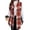 Orange Red, variant on Womens Plus Size Sleeveless Plaid Vest Wool Blazer Jackets Cardigan Outerwear Fall Winter Tops 1X-4X