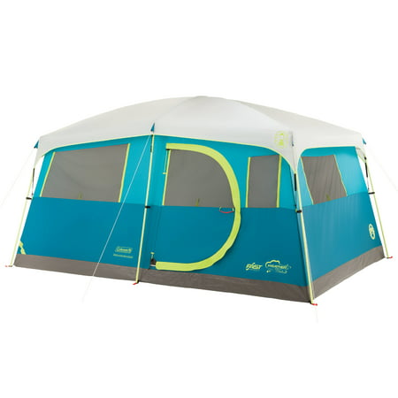 Coleman Tenaya Lake Fast Pitch 8-Person Cabin Tent with (Best 2 Man Tent For Motorcycle)