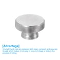 thumbnail image 4 of Uxcell Knurled Thumb Nuts, 3 Pack M6 x D20mm x H12mm Stainless Steel Knobs Fasteners Blind Hole for 3D Printer Parts, 4 of 5