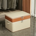 thumbnail image 1 of Vaidha Sac de Rangement pour Vêtements à Double Couche en Oxford avec Fermeture Éclair, Boîte de Rangement pour Garde-Robe, Sac de Rangement Portable, Boîte de Rangement pour Couette d'Hiver, 1 of 6