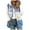 Blue, variant on JNGSA Womens Plus Size Fall Winter Sleeveless Vest Coat Zip Up Winter Warm Jackets Outerwear with Pockets