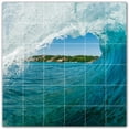 thumbnail image 1 of Picture-Tiles.com: Waves Ceramic Tile Wall Mural WAL501150-66M. 36"W x 36"H using (36) 6" x 6" Ceramic Tiles-Satin Finish, 1 of 3