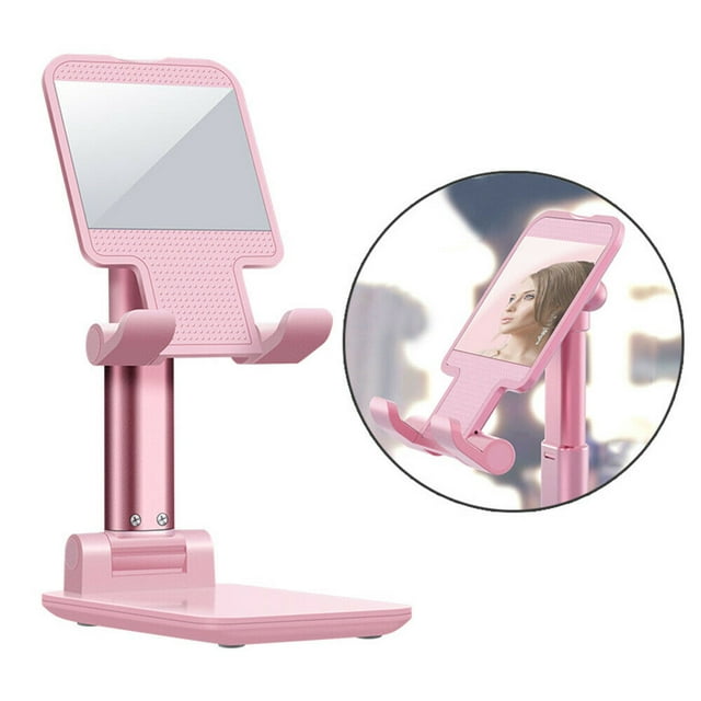 Cell Phone Stand, Angle Height Adjustable Cell Phone Holder , Fully Foldable Cell Phone Stand for Desk, Compatible with All Mobile Phones, iPhone, Switch, iPad, Tablet(4-13")