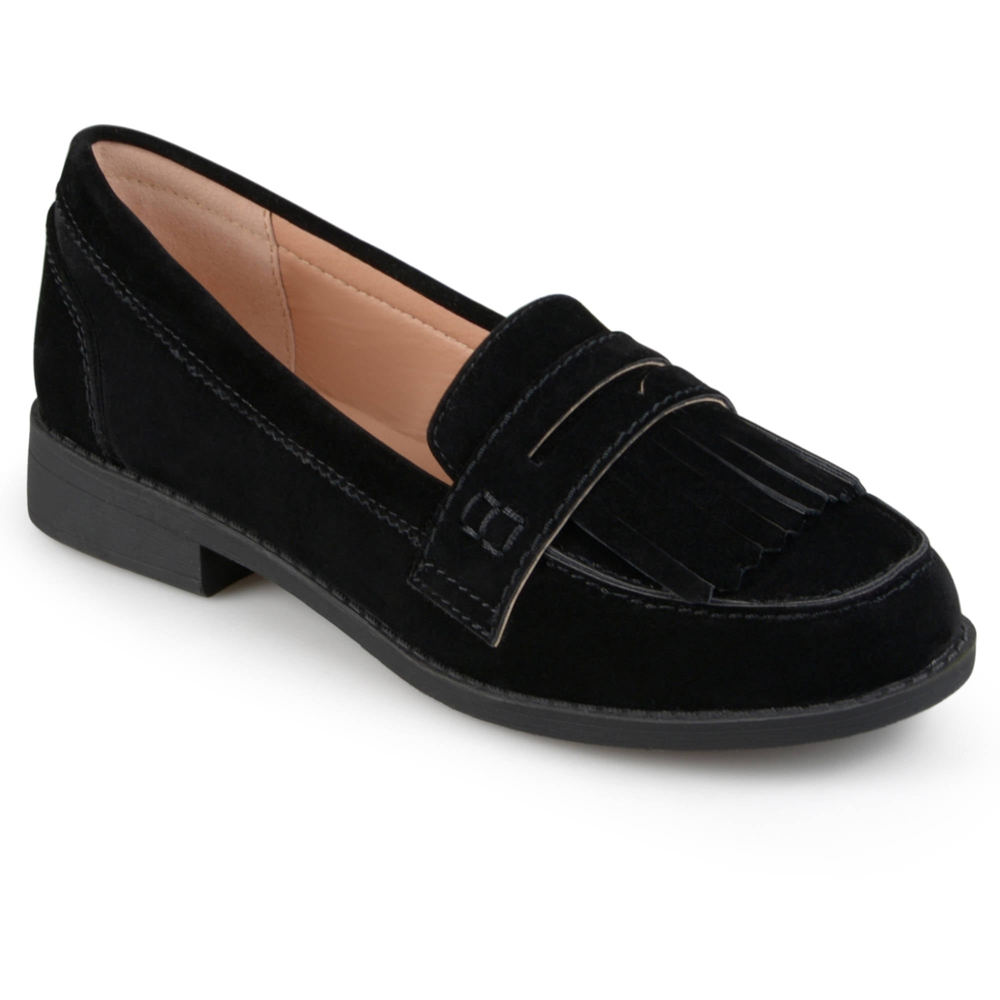 women's flat suede loafers