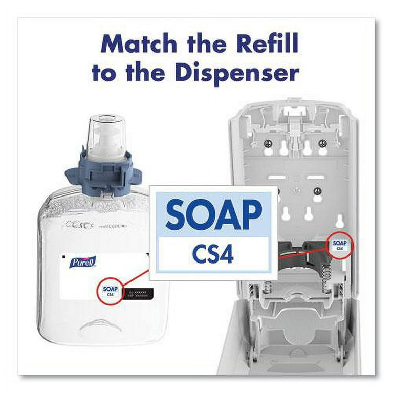 HEALTHY SOAP Mild Foam, For CS4 Dispensers, Fragrance-Free, 1,250 mL, 4/Carton HEALTHY SOAP Mild Foam, For CS4 Dispensers, Fragrance-Free, 1,250 mL, 4/Carton