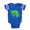 Royal Blue, variant on CafePress - Southwestern Gecko - Cute Infant Baby Football Bodysuit