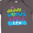 thumbnail image 4 of Inktastic Accountant Dad Best CPA Boys or Girls Baby Bodysuit, 4 of 5