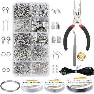 Jump Rings and Jewelry Pliers for Jewelry Making Cridoz Jewelry Repair Kit  with 1520Pcs Silver Jump Rings and 3Pcs Jewelry Pliers for Earrings  Necklaces Rings Bracelets and Jewelry Making Supplies