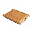 thumbnail image 4 of Promotion! Bamboo Serving Tray Breakfast Tea Coffee Food Holder Plate Party Platter Decorative Tabletop Storage Organizer(Tea Set Not Included), 4 of 6