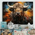thumbnail image 2 of Designart "Buffalo Majestic Bison composition" Animals Metal Art Print, 2 of 5