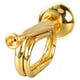 thumbnail image 4 of Trompeta de estilo militar con llave en C, trompeta fácil de tocar de latón con boquilla para principiantes, regalo dorado, 4 of 12