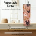 thumbnail image 4 of Chicken Tumbler With Lid and Straw, Chicken Stainless Steel 20oz Insulated Skinny Tumbler, Cute Hen Chicken Travel Mug Chicken Coffee Cups Water Bottle Gifts for Chicken Loves Women, 4 of 5