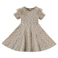 thumbnail image 1 of Tranfacy Robes d'Été pour Filles, Robe pour Tout-Petites, Robe Fluide de Printemps et d'Été pour Petites Filles, Robe Décontractée Unie Sans Manches à Col Rond Plissée, 1 of 1