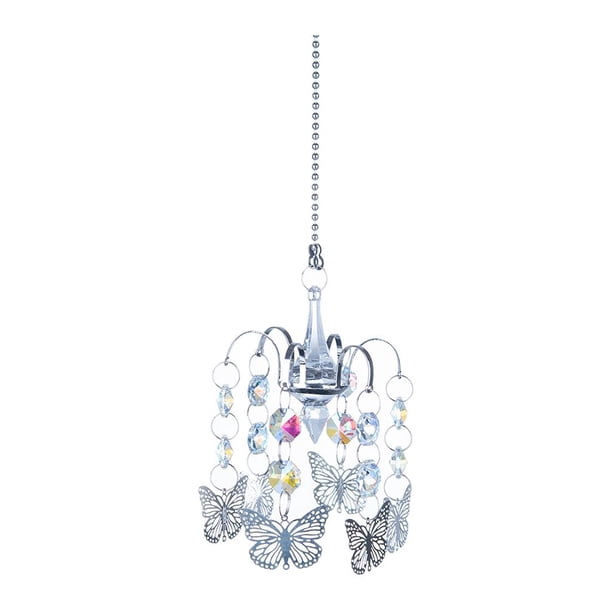 Atrapasol de prisma de bola de cristal colgante con gancho de adorno para el Mariposa Zulema cristal