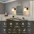 thumbnail image 4 of Black Rechargeable Battery Operated Wall Sconces Set of 2 with Remote, Wireless Dimmable Battery Powered LED Wall Lights, Cordless Wall Lighting Lamp Fixture for Bedroom Living Room, 4 of 10