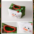 thumbnail image 2 of 2 Pcs Christmas Tissue Box Cover,Rectangular Snowman Tissue Holder Paper Towel Holder Napkin Container Winter Desktop Decoration for Holiday Home Office(Green+Red), 2 of 7