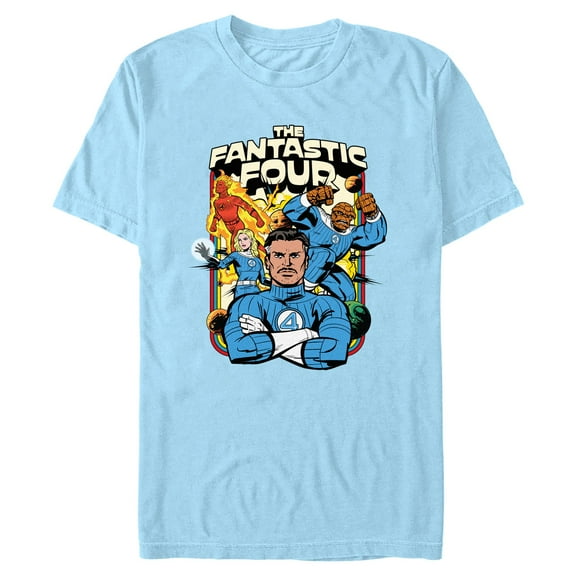Mens The Fantastic Four: First Steps Retro Family T Shirt