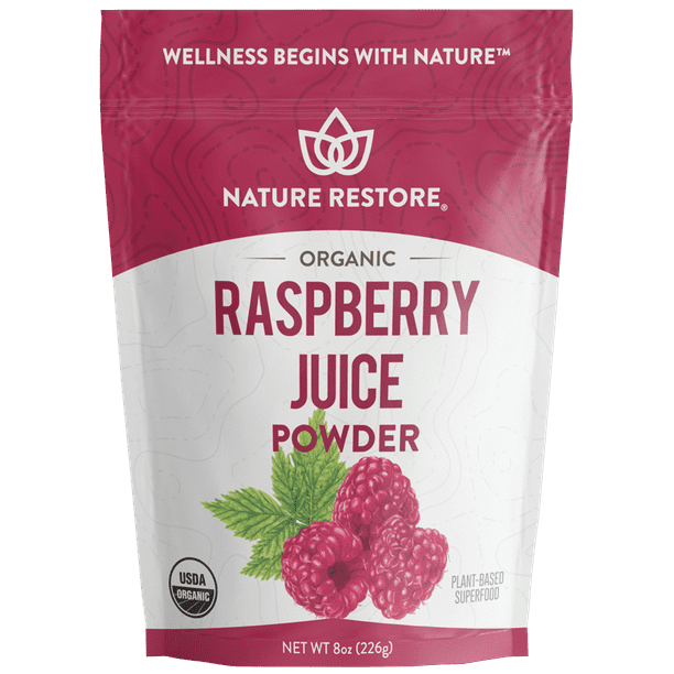 Nature Restore Organic Raspberry Juice Powder, 8 Ounce, NonGMO
