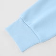 thumbnail image 6 of Girls Pullover Hoodies Boys Kids Cotton Drop Shoulder Hooded Sweatshirts School Fall Unisex Lounge Wear Sky Blue, 12 Y, 6 of 7
