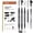 5 Packs-Black, variant on 5 Pack Gold Acrylic Ink Pens for Drawing, Fine Point Gold Gel Pens, Dual Brush Tip Markers for Black Paper Highlighting, Sketching, Illustration