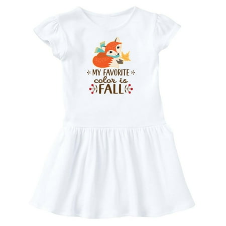 

Inktastic October Favorite Color is Fall Gift Toddler Girl Dress
