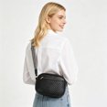 thumbnail image 6 of EXTREE Crossbody Bags for Women, Shoulder Handbags with Wide Strap, Trendy Design Shoulder Purse for Travel, Black&Brown, 6 of 8