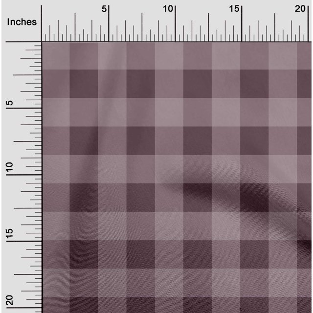 oneOone Cotton Flex Fabric Gingham Check Print Sewing Fabric BTY 40 Inch Wide