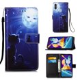 thumbnail image 1 of Dteck Galaxy A11 6.4 inch Case 3D Full Stylish Wallet Credit Cards Slot with Stand PU Leather Shockproof Flip Magnetic Case for Samsung Galaxy A11 / M11, Sun & Cat, 1 of 2