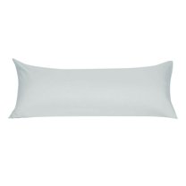 PiccoCasa Zippered Body Pillowcase Soft Microfiber Long Pillowcase, Light Gray, Body(20"x54")