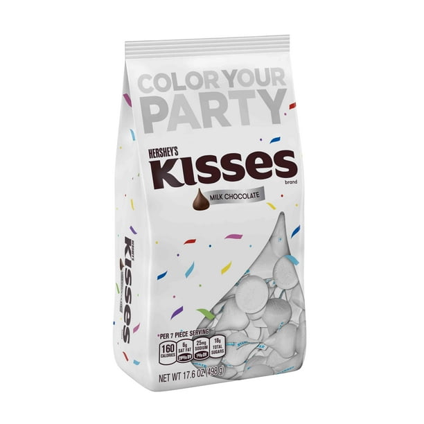 Hershey's Kisses White Foil Milk Chocolate Candy, 17.6 Oz. Walmart