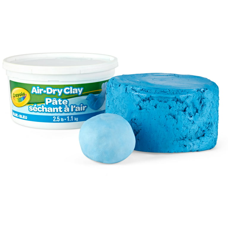 Crayola Air Dry Clay, Blue, 2.5 lb. Resealable Bucket, Modeling Clay  Alternative for Kids
