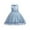 Blue, variant on Bmisegm Dresses for Girls Carnival Sleeveless Round Neck Textured Bodice 3D Flower Waist Embellished Hem A Line Party Dress Girls Dresses 6-7 Years