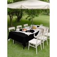 thumbnail image 3 of Outdoor Tablecloth with Umbrella Hole and Zipper, Halloween Rectangle Table Cloth 60x120 Inch Waterproof Tablecloth, Cartoon Funny Error Ghost Black Picnic Table Cover for Patio Camping, 3 of 7