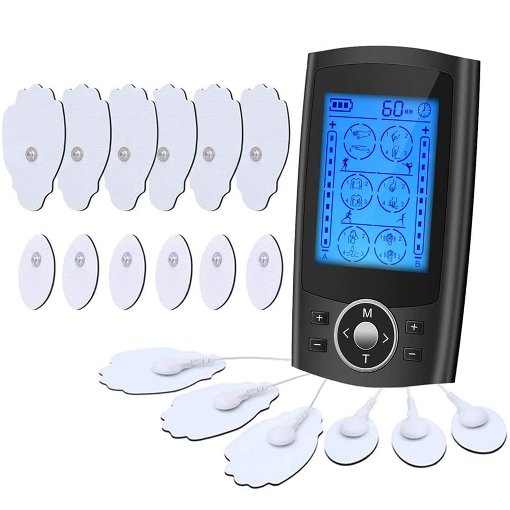 Rechargeable TENS Unit Muscle Stimulator 24 Modes Electric Pain relief