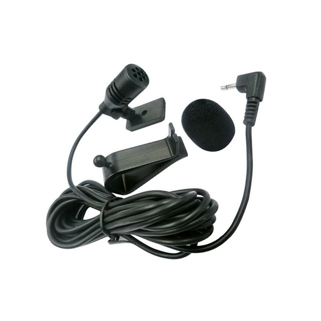 Moyic Conector de micrófono de Audio para coche de 2,5mm, Mini micrófono con Cable negro, accesorios para vehículos, repuesto de engranaje de Cables de audio/vídeo