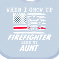 thumbnail image 4 of Inktastic When I Grow Up I Want to Be a Firefighter Like My Aunt Boys or Girls Baby Bib, 4 of 4
