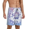 thumbnail image 2 of Naloa Round Snow Merry Christmas Men's Short Pajama Pants, Lounge Comfort Shorts with Elasticized Waistband and Side Pockets - 3X-Large, 2 of 9
