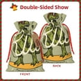 thumbnail image 2 of Pofeuu Dinosaur Print Burlap Bags with Drawstrings Drawstring Gift Bags Pouch Bag for Thankgiving Birthday Party Gift Wrapping Treats and Party Favors-Medium, 2 of 9
