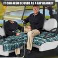 thumbnail image 5 of Whosucclay Geometric Pattern Design Breathable Cover, 4 Storage Pockets Anti-Scratch Towel Quilted Protective Cover for Club Car Yamaha EZGO, 52.36"x 32.28", 5 of 7