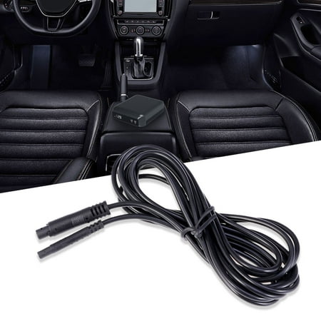 Pawsdot Backup Camera Extension Cable Black Suitable for 12V 24V Vehicles