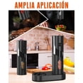 thumbnail image 3 of Salero y Pimentero Electrico, [2 Piezas] Homtronics USB Recargable Juego de Molinillo El&eacute;ctrico de Sal y Pimienta con Estaci&oacute;n Carga Doble, Aspereza Ajustable, Luz LED, 110ml gra, 3 of 8