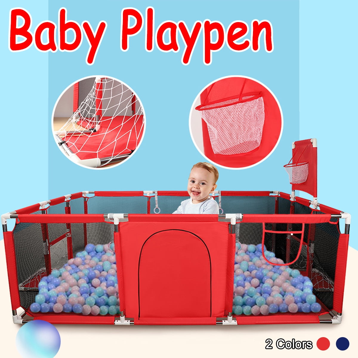 baby playpen with balls
