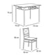 thumbnail image 3 of Comedor rectangular 5 piezas Coaster WM100035, 3 of 3
