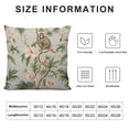 thumbnail image 5 of COMIO  Lovely Monkey Throw Pillow Cover Tropical Vintage Hibiscus Peach Fruit Palm Leaves Jungle Premium Cozy Throw Pillow Cases for Sofa Bed Home Decor, 5 of 5