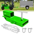thumbnail image 1 of Receptor Tow Hitch BESTZHEYU Clamp On Forklift de 2 pulgadas, verde, 1 of 7