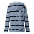 thumbnail image 4 of Usmixi Sweatshirt Coat for Women Winter Womens Hooded Coat Fall Plus Size Lightweight Long Sleeve Hoodies Top Outwear Trendy Striped Print Zip up Sweatshirt with Pocket Weekly Deals, 4 of 4
